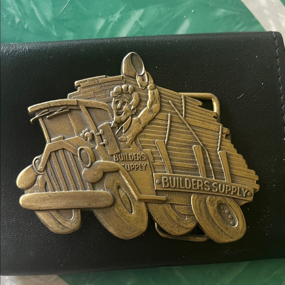 Vintage Builders Supply Logging Belt Buckle